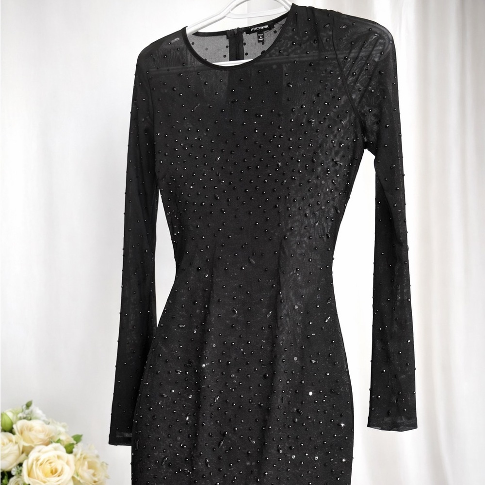 Fashion Nova Black Long Sleeve Dress